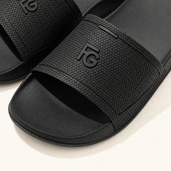 FitFlop Global FG-EQ3 all-black rubber slides, gallery view 2