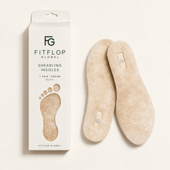 FitFlop Global FG-FT1 cream shearling insoles, gallery view 3