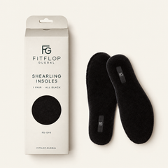 FitFlop Global FG-GY6 black shearling insoles, gallery view 3